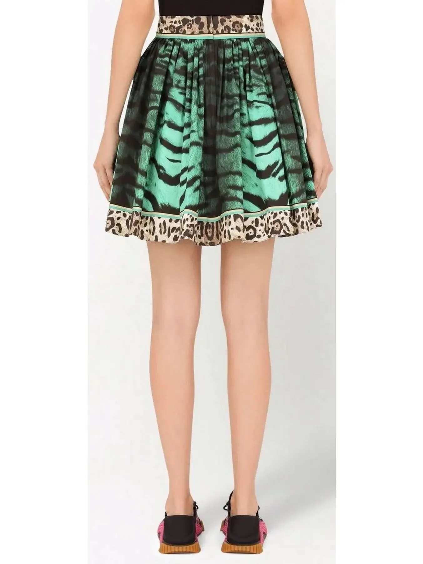 Women’s Animal-Printed Pleated Skirt