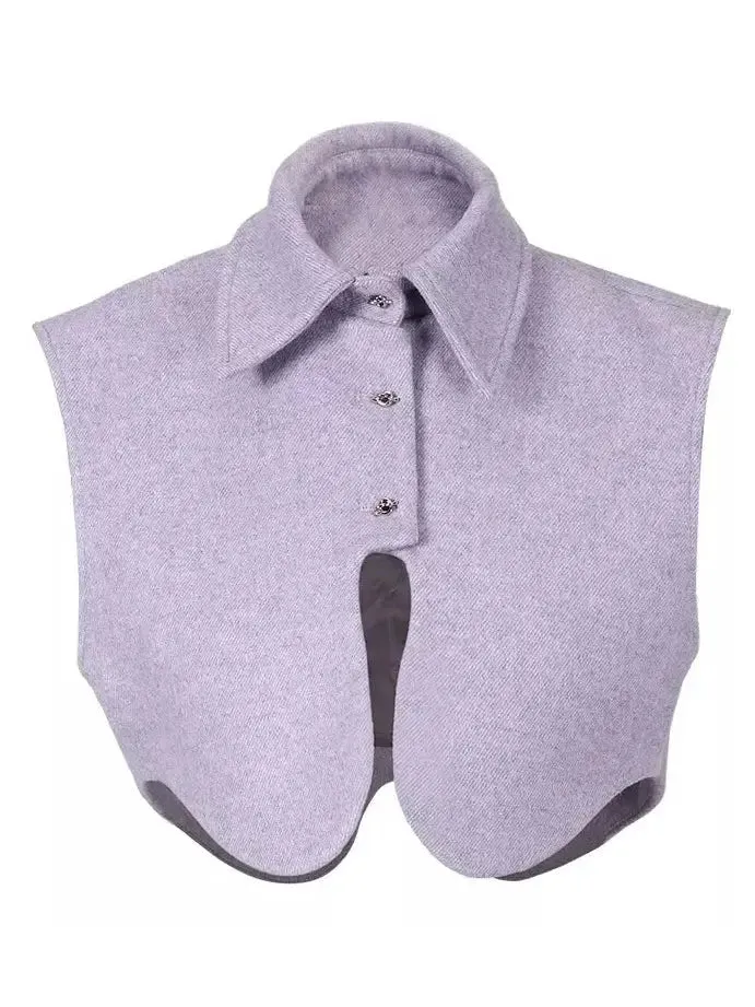Women’s Curvy Shoulder-Detail Cropped Jacket, Lilac