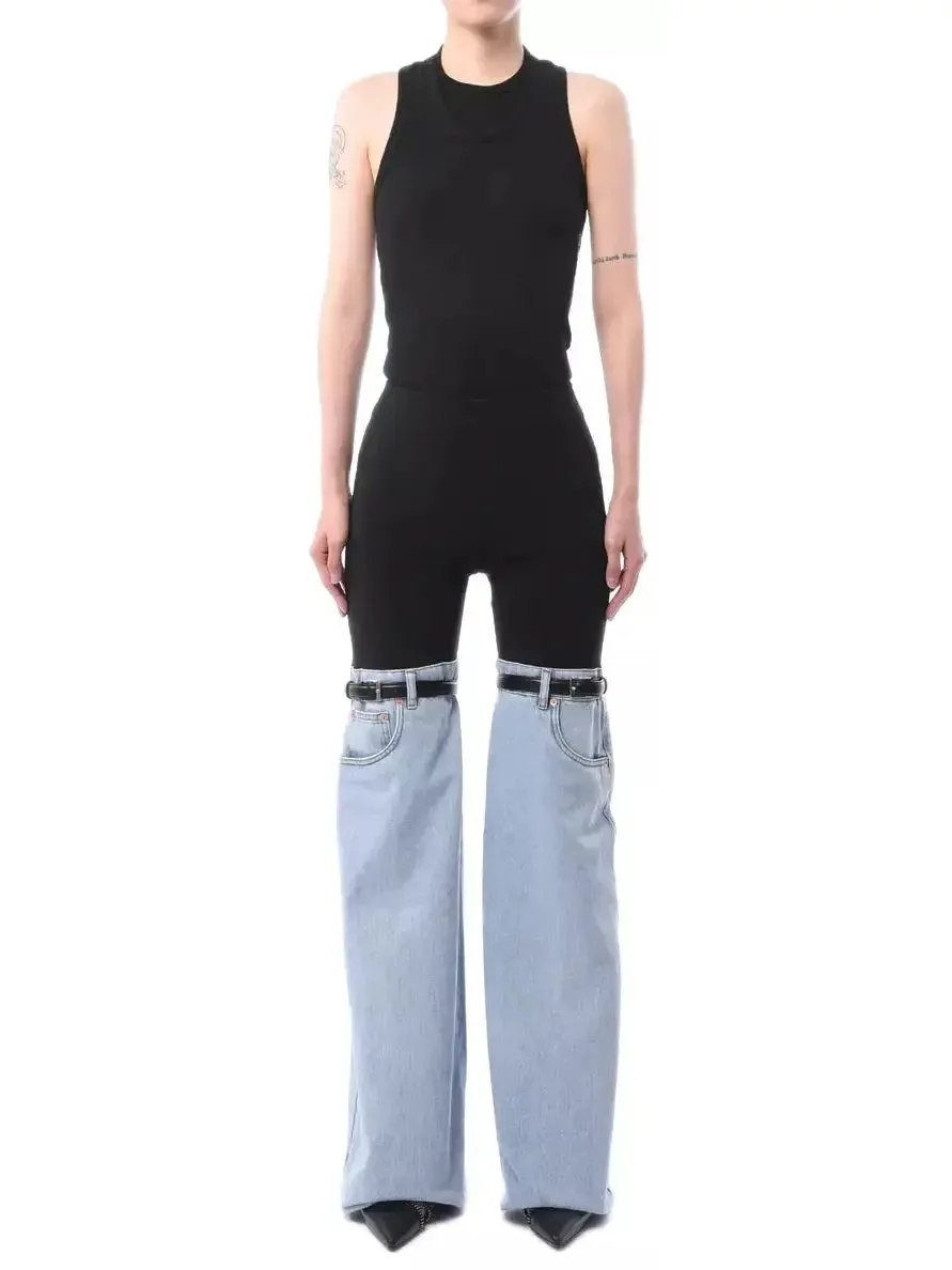 Women’s Denim Hybrid Flared Trousers