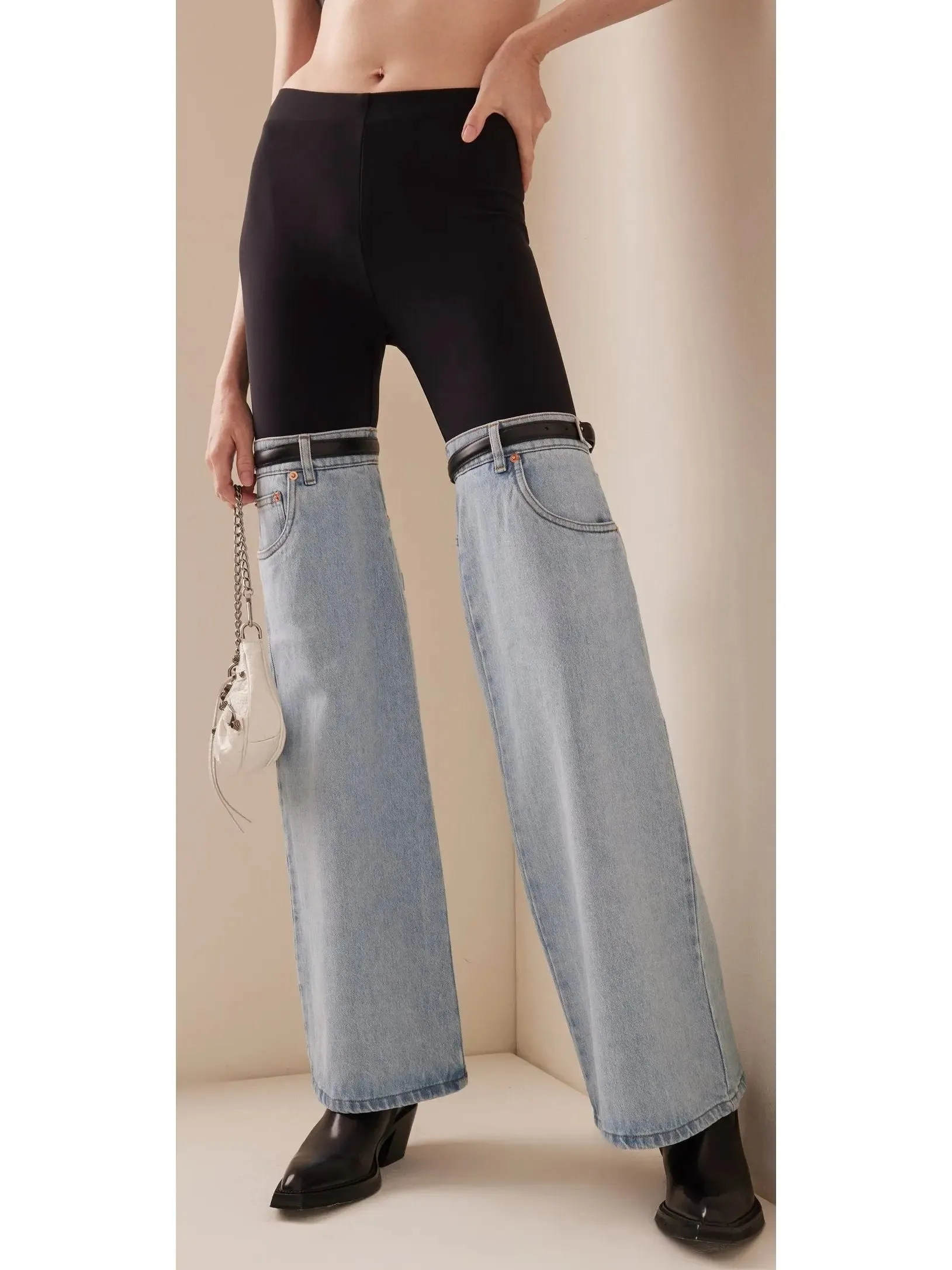 Women’s Denim Hybrid Flared Trousers