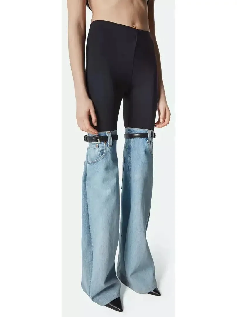 Women’s Denim Hybrid Flared Trousers